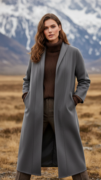 Nancy | Structured Pea Coat with High Collar for Women