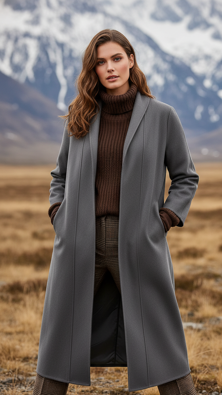 Nancy | Structured Pea Coat with High Collar for Women