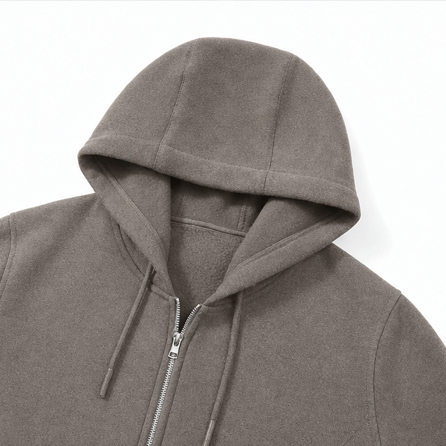 Amber | Zip-Front Hooded Ribbed Midi Cardigan for Women