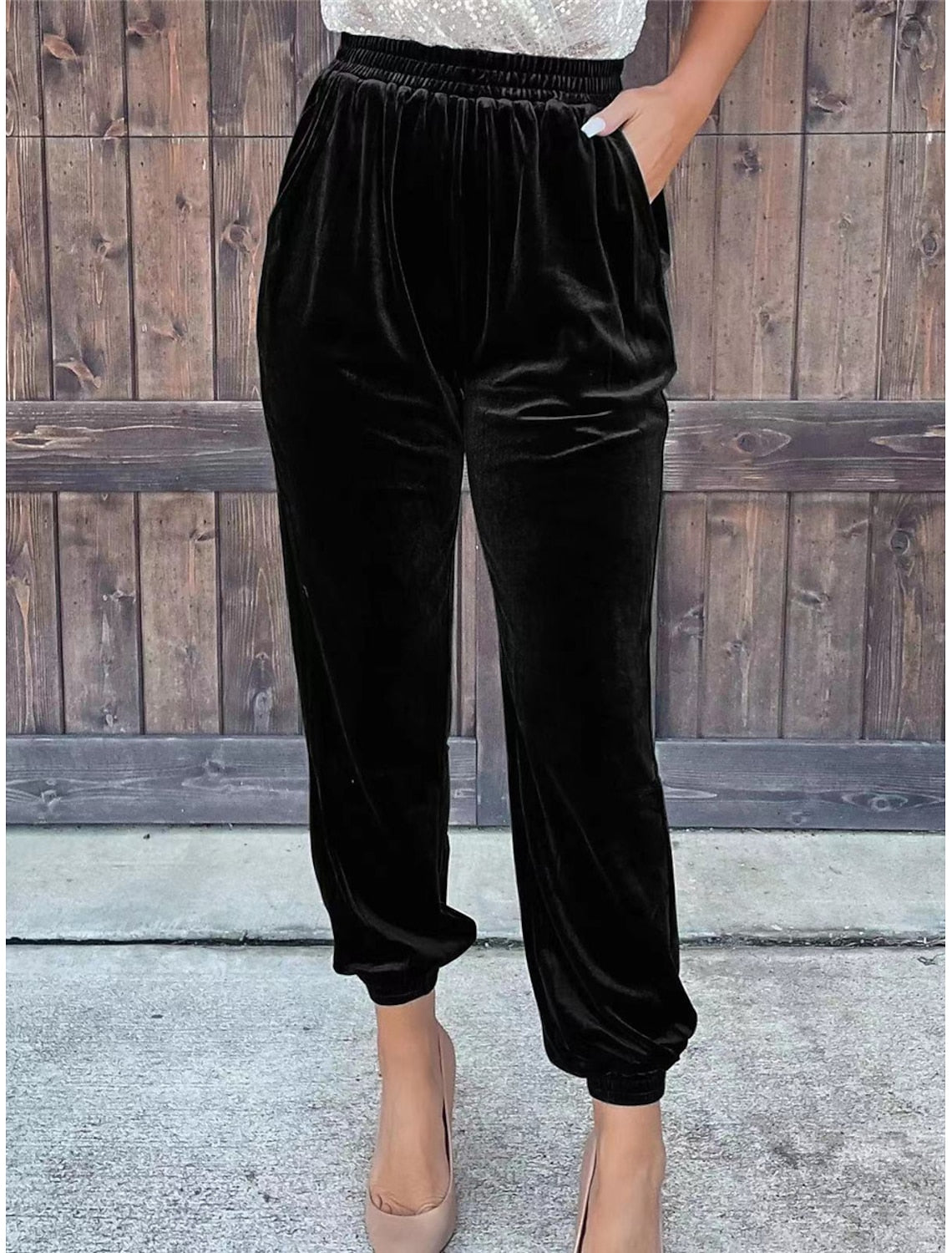 Eloise | High-Waist Ribbed Jogger Sweatpants for Women