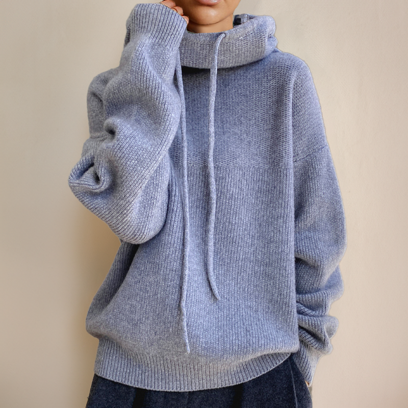 Skye | Ribbed Turtleneck Sweater with Long Sleeves for Women