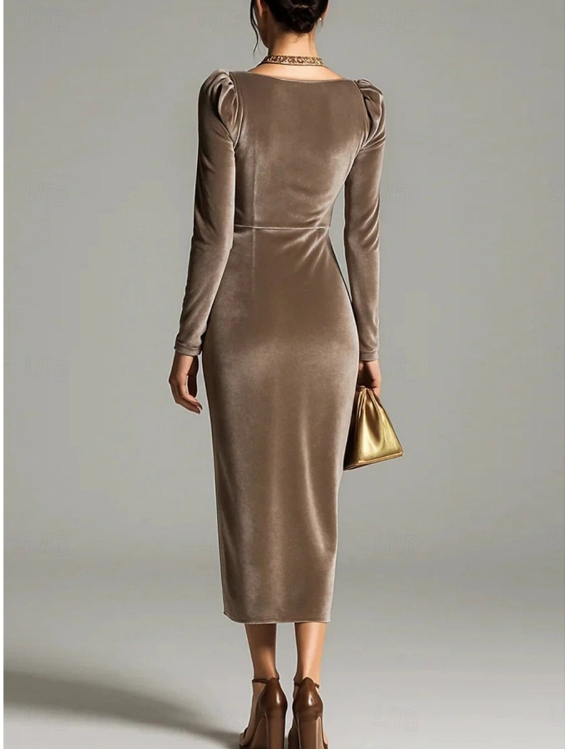 Enid | Draped Cowl Neck Sheath Cocktail Dresses for Women