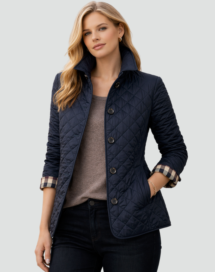 Cilla | Quilted Button-Front Longline Jacket for Women