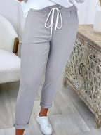 Britt | Drawstring Slim-Fit Sweatpants with Pockets for Women
