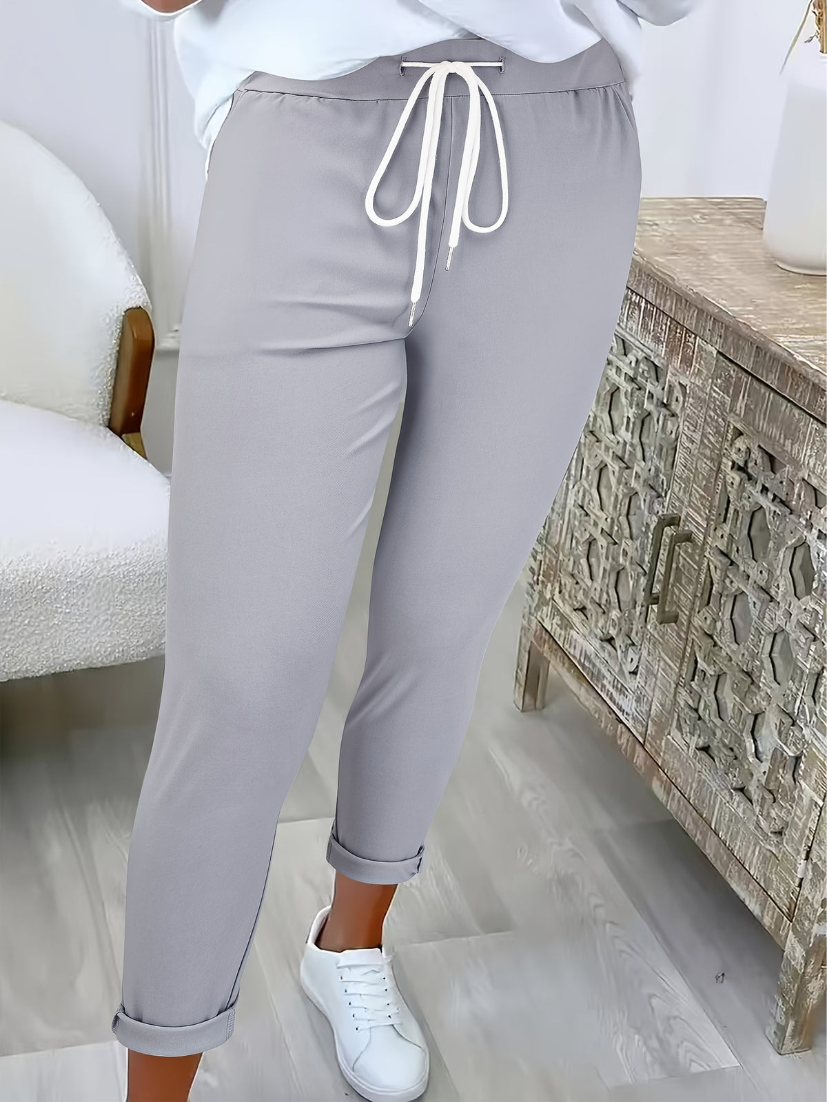 Britt | Drawstring Slim-Fit Sweatpants with Pockets for Women