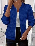 Charlotta | Quilted Bomber Jacket with Baseball Collar for Women