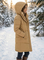 Lara | Hooded Quilted Puffer Jacket with Drawstring Waist