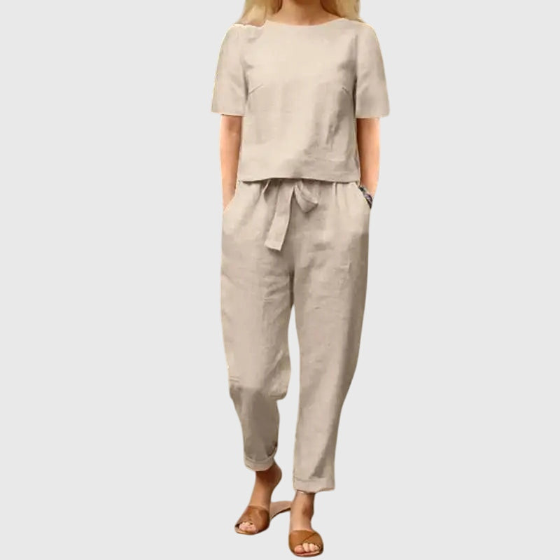 Pippa Grace | Drawstring Waist Two-Piece Summer Set for Women