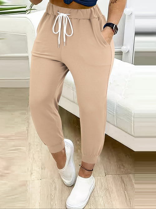Bettina | Drawstring High-Waist Sweatpants with Pockets for Women