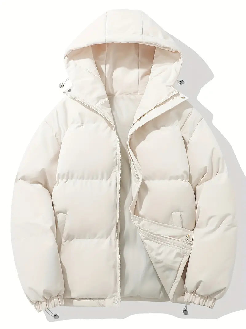 Lina | Hooded Puffer Jacket with Zip Front for Women