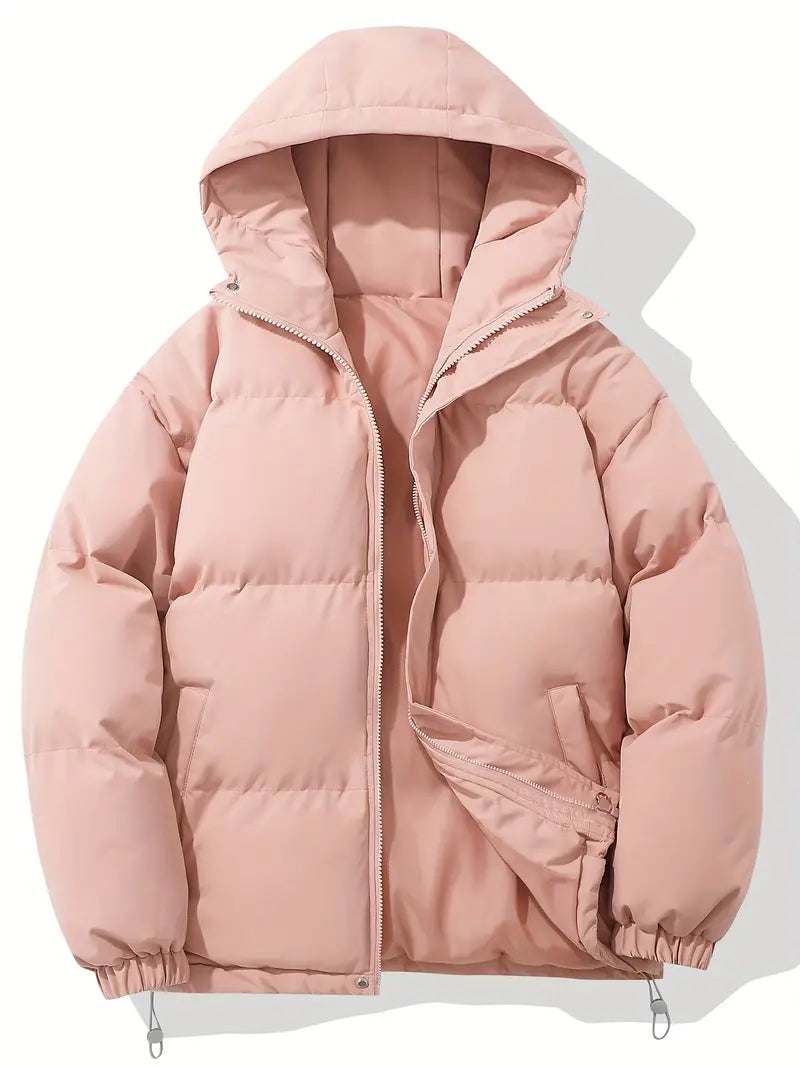 Lina | Hooded Puffer Jacket with Zip Front for Women