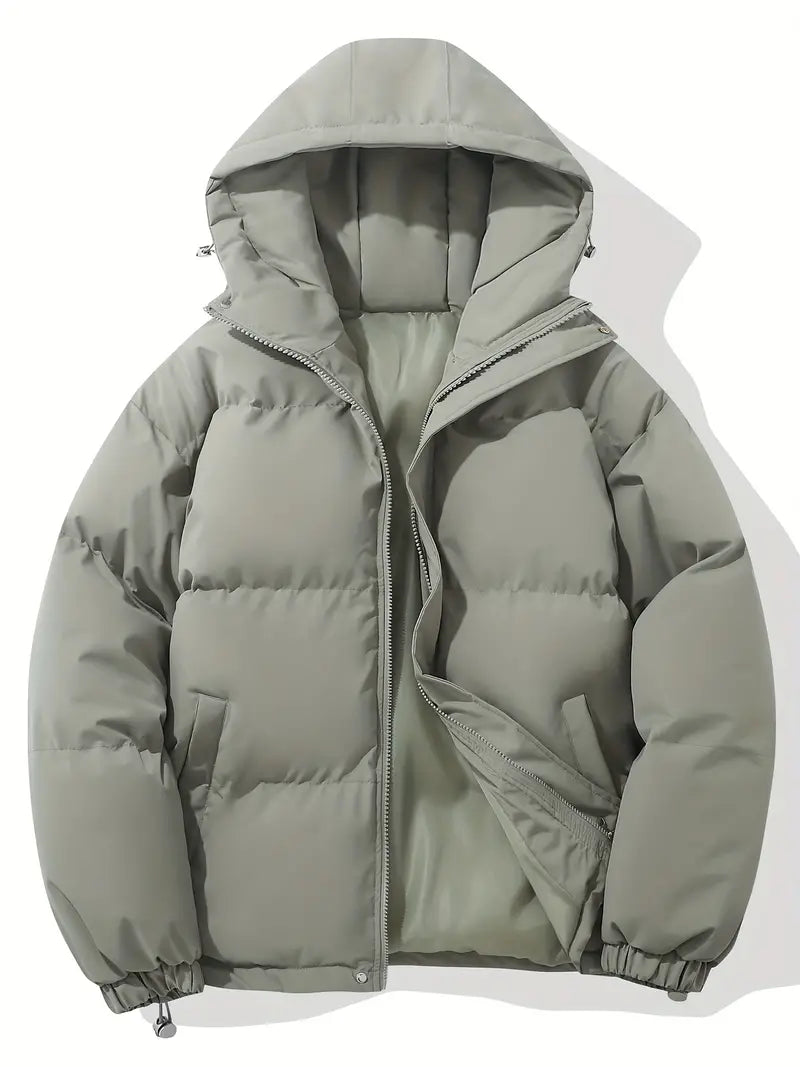 Lina | Hooded Puffer Jacket with Zip Front for Women