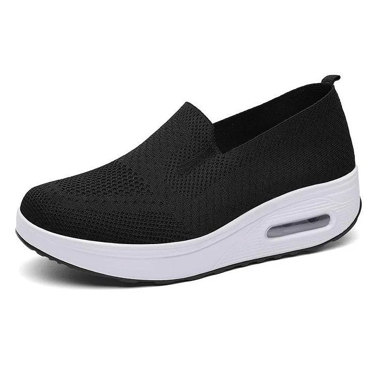 Nova | Cushioned Slip-On Sneakers with Ribbed Trim for Women