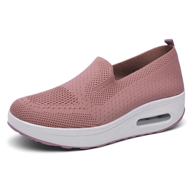 Nova | Cushioned Slip-On Sneakers with Ribbed Trim for Women
