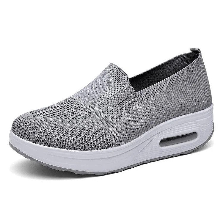 Nova | Cushioned Slip-On Sneakers with Ribbed Trim for Women