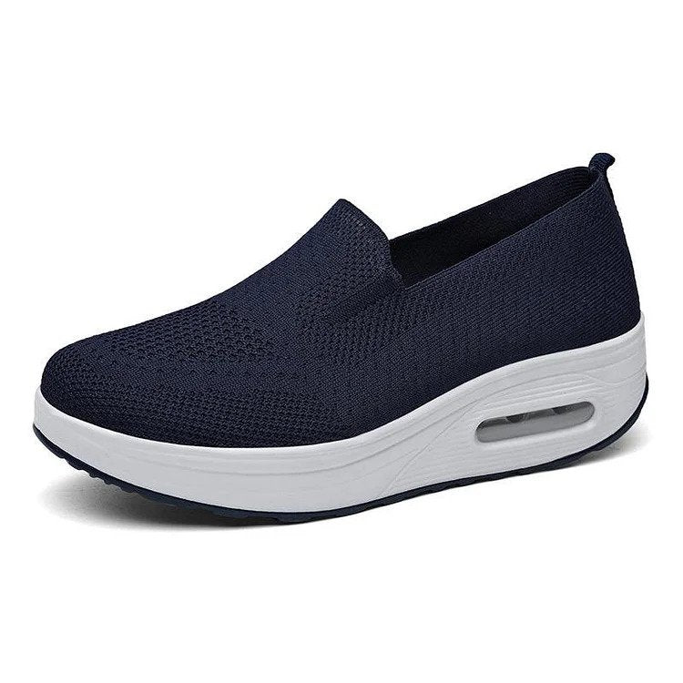 Nova | Cushioned Slip-On Sneakers with Ribbed Trim for Women