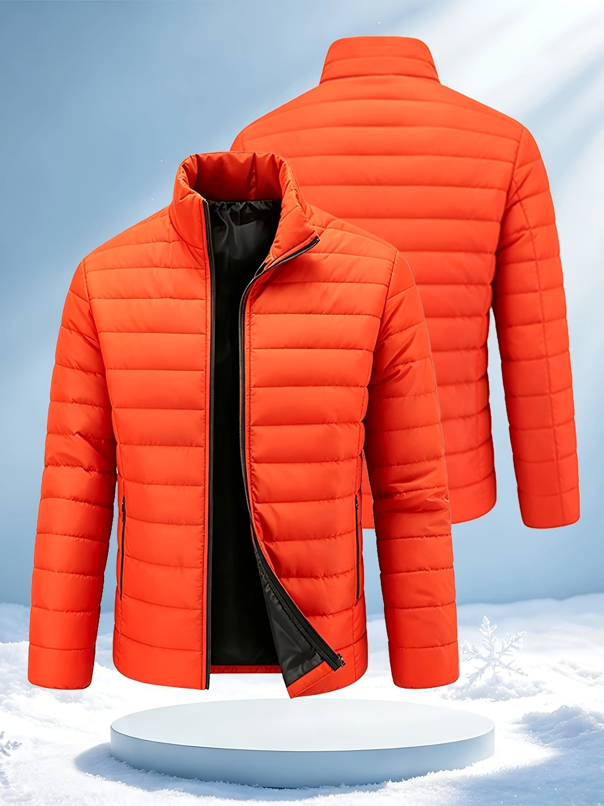 Clement | Quilted Bomber Jacket with Stand Collar for Men