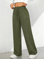 Carla | Baggy Sweatpants with Textured Ribbed Wide Leg for Women