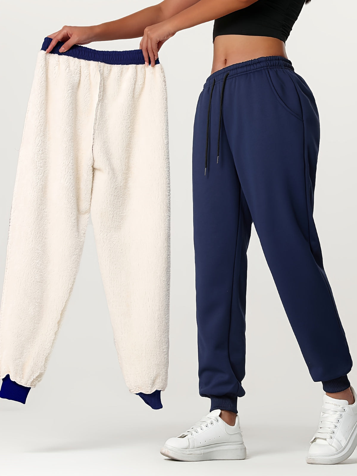 Berit | Fleece-Lined Sweatpants with Drawstring Waist for Women