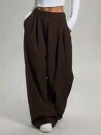 Candice | Pleated Wide Leg Baggy Sweatpants for Women