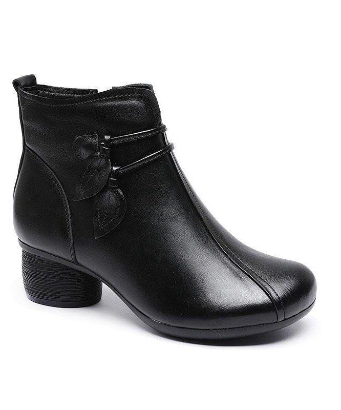 Cheryl | Chunky Heel Ankle Winter Boots for Women