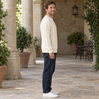 Coby | Cable Knit Sweater with Crewneck for Men