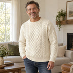 Coby | Cable Knit Sweater with Crewneck for Men