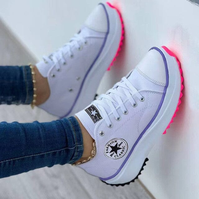 Nadelle | Cushioned Slip-On Sneakers with Perforated Toe