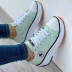 Nadelle | Cushioned Slip-On Sneakers with Perforated Toe