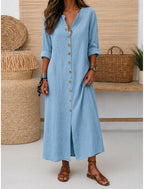 Erika | A-Line Midi Cocktail Dresses with Crew Neck for Women