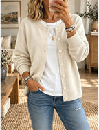 Jorien | Ribbed Button-Front Cardigan for Women