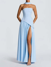 Farah | Strapless High-Slit Maxi Cocktail Dresses for Women
