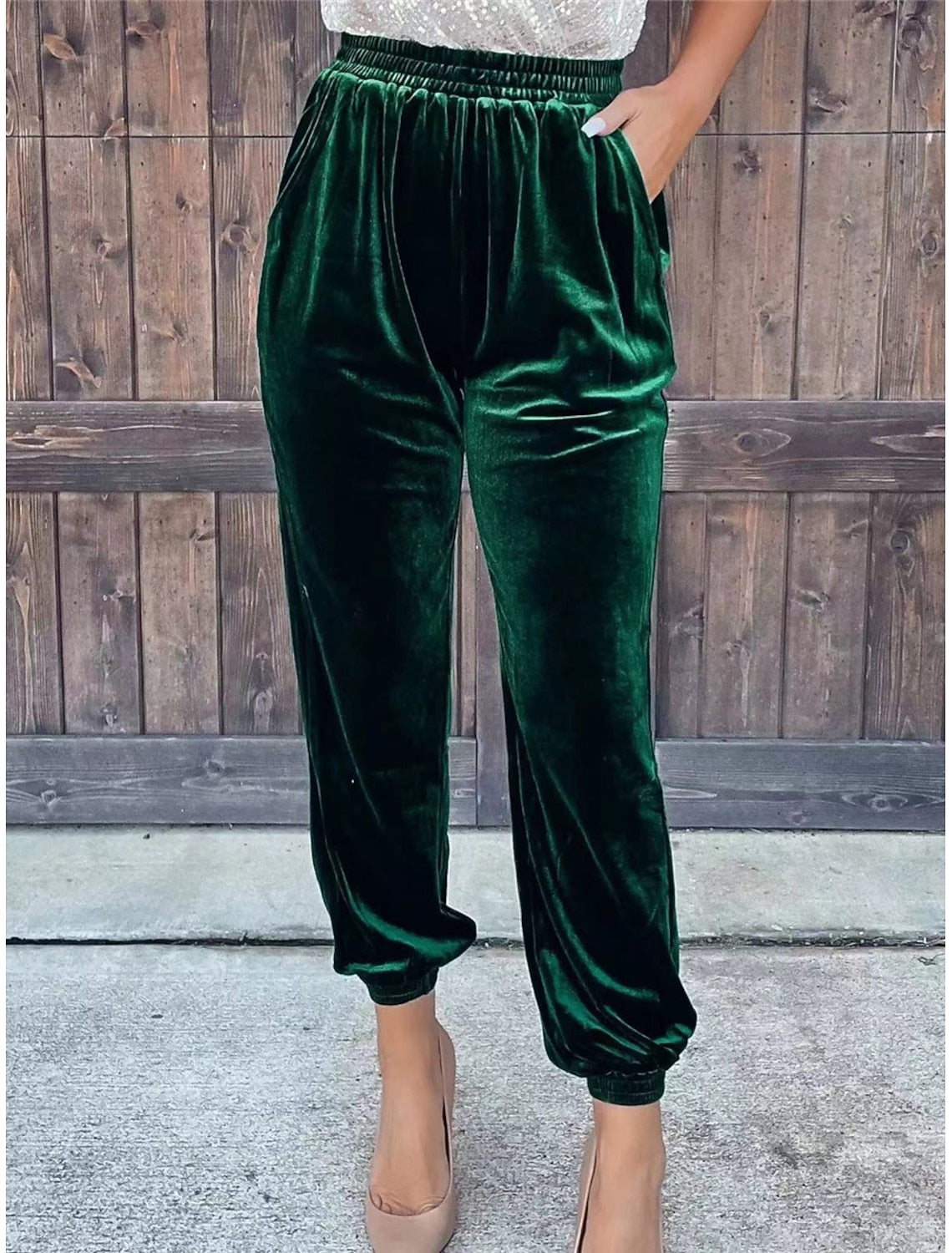 Eloise | High-Waist Ribbed Jogger Sweatpants for Women