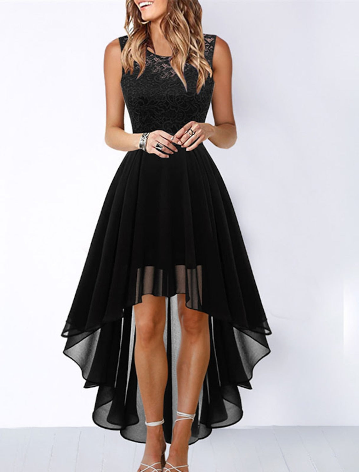 Evi | Lace High-Low Cocktail Dresses for Women