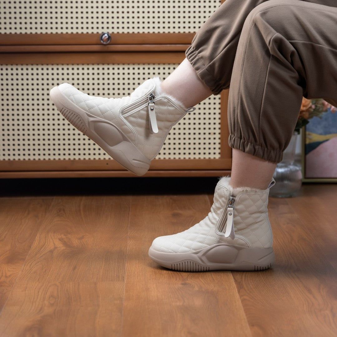 Amabel | Quilted Ankle Waterproof Boots for Women