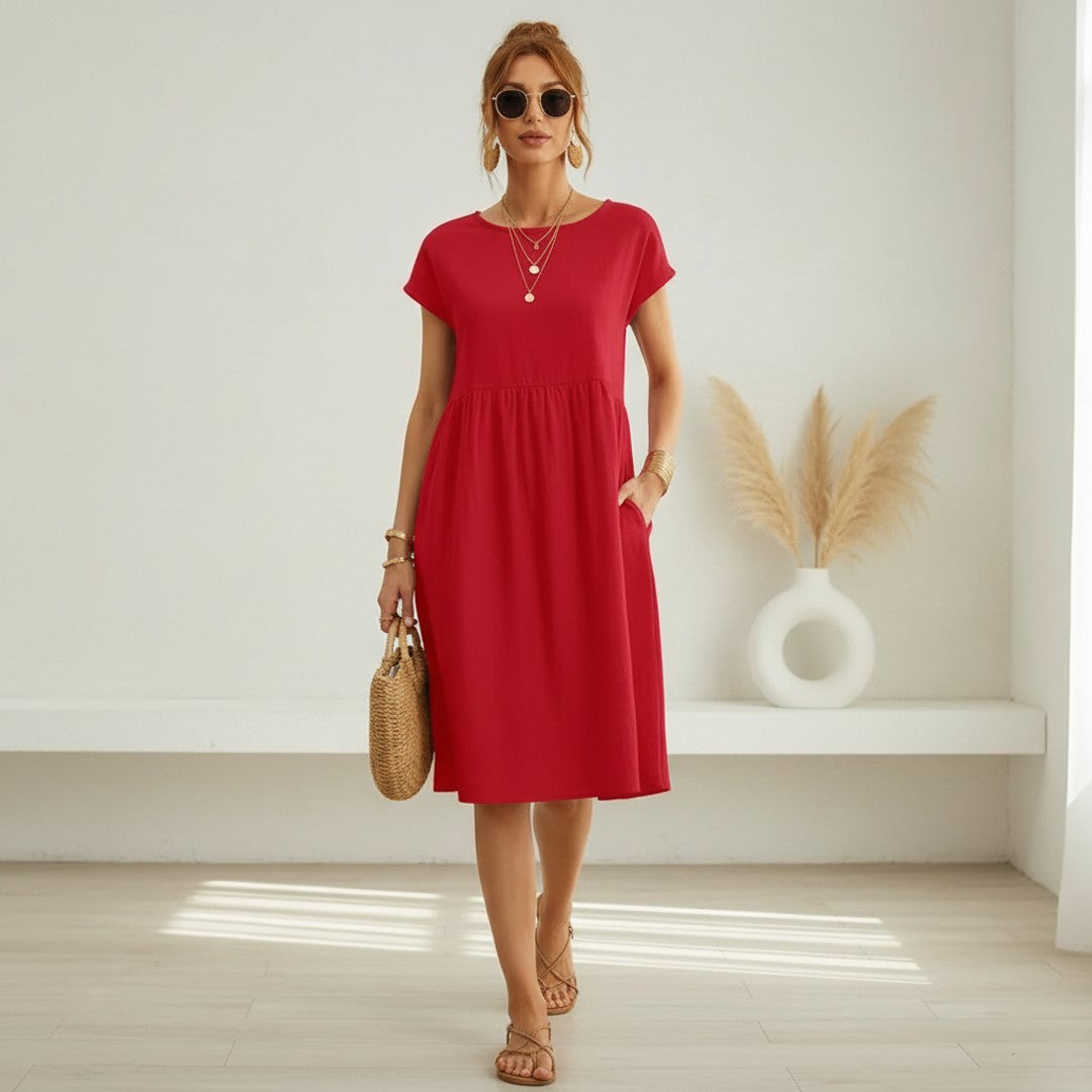 Nadia | Women's A-Line Pocket Dress – Weekend Errands