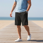 Men's Relaxed-Fit Woven Shorts - Drawstring Waist Summer Casual