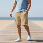 Men's Relaxed-Fit Woven Shorts - Drawstring Waist Summer Casual