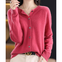 Karin | Button-Front V-Neck Knit Cardigan for Women