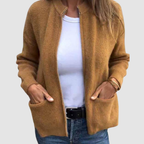 Liv | Ribbed Open-Front Longline Cardigan for Women