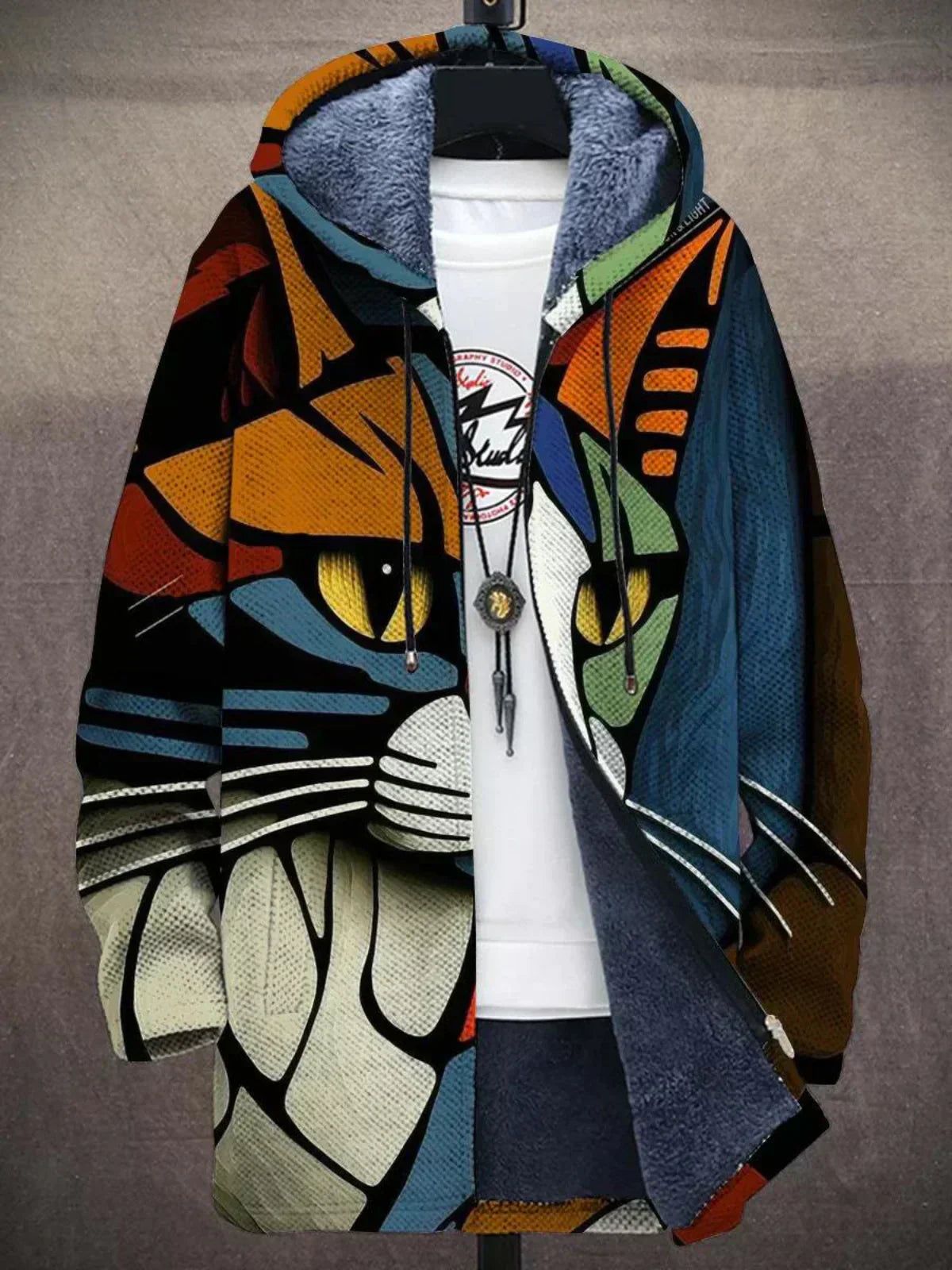 Lieke | Zip-Front Printed Cardigan Sweater for Women