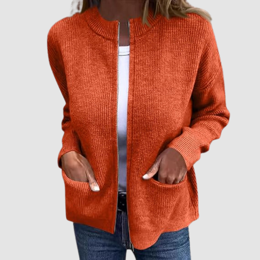 Liv | Ribbed Open-Front Longline Cardigan for Women