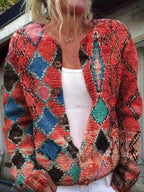 Juliette | Vintage Floral Button-Front Cardigan for Women
