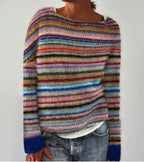 Bianca | Women's Crewneck Sweater Relaxed-Fit Everyday Style