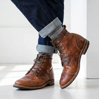 Kai | Velcro Strap Ankle Boots for Men