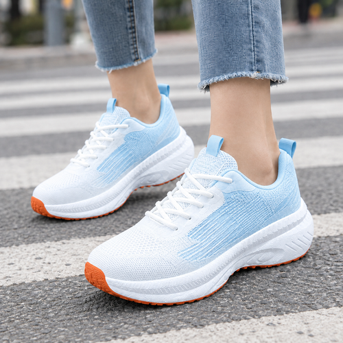 Anke Lace-Up Platform Sneakers with Padded Collar for Women
