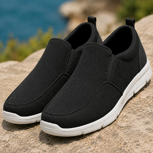 Duncan | Woven Slip-On Loafers with Elastic Gusset for Men