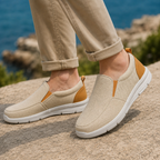 Duncan | Woven Slip-On Loafers with Elastic Gusset for Men