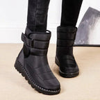 Rensje | Quilted Waterproof Boots with Buckle for Women
