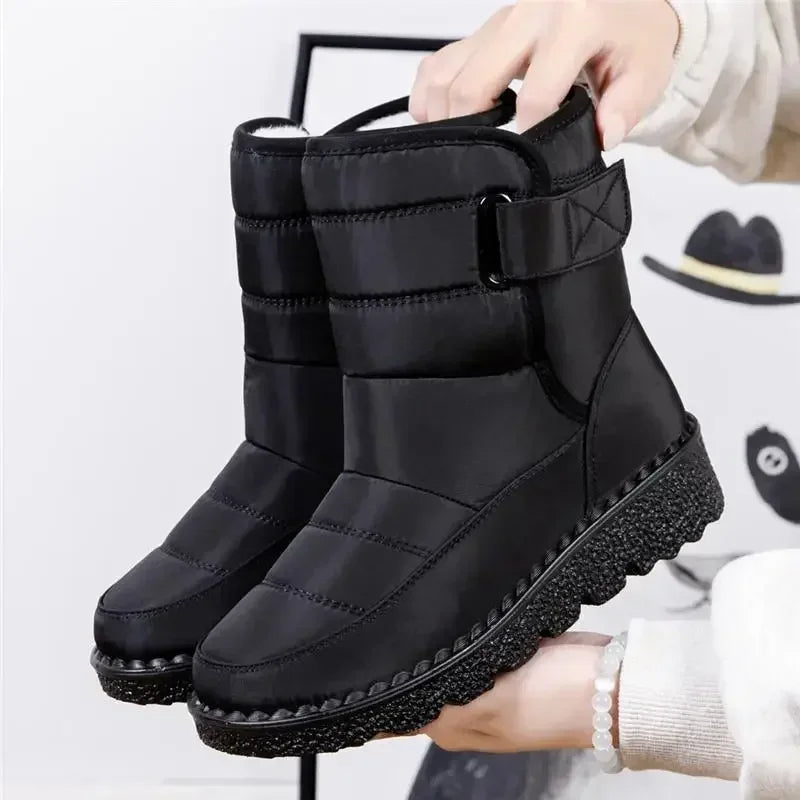 Rensje | Quilted Waterproof Boots with Buckle for Women